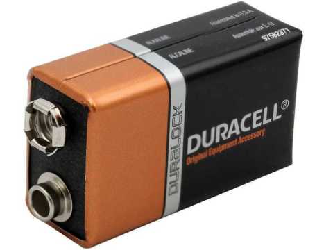 Duracell 9 Volt Pil Kart