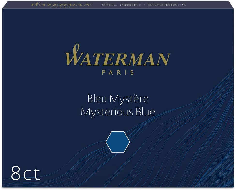 Waterman Dolma Kalem Kartuşu 8'li Siyah-Mavi