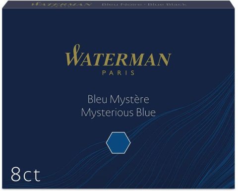 Waterman Dolma Kalem Kartuşu 8'li Siyah-Mavi