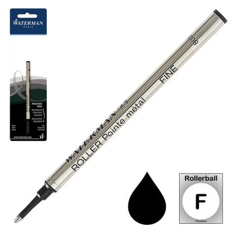 Waterman Roller Kalem Yedeği Fine Uç Siyah