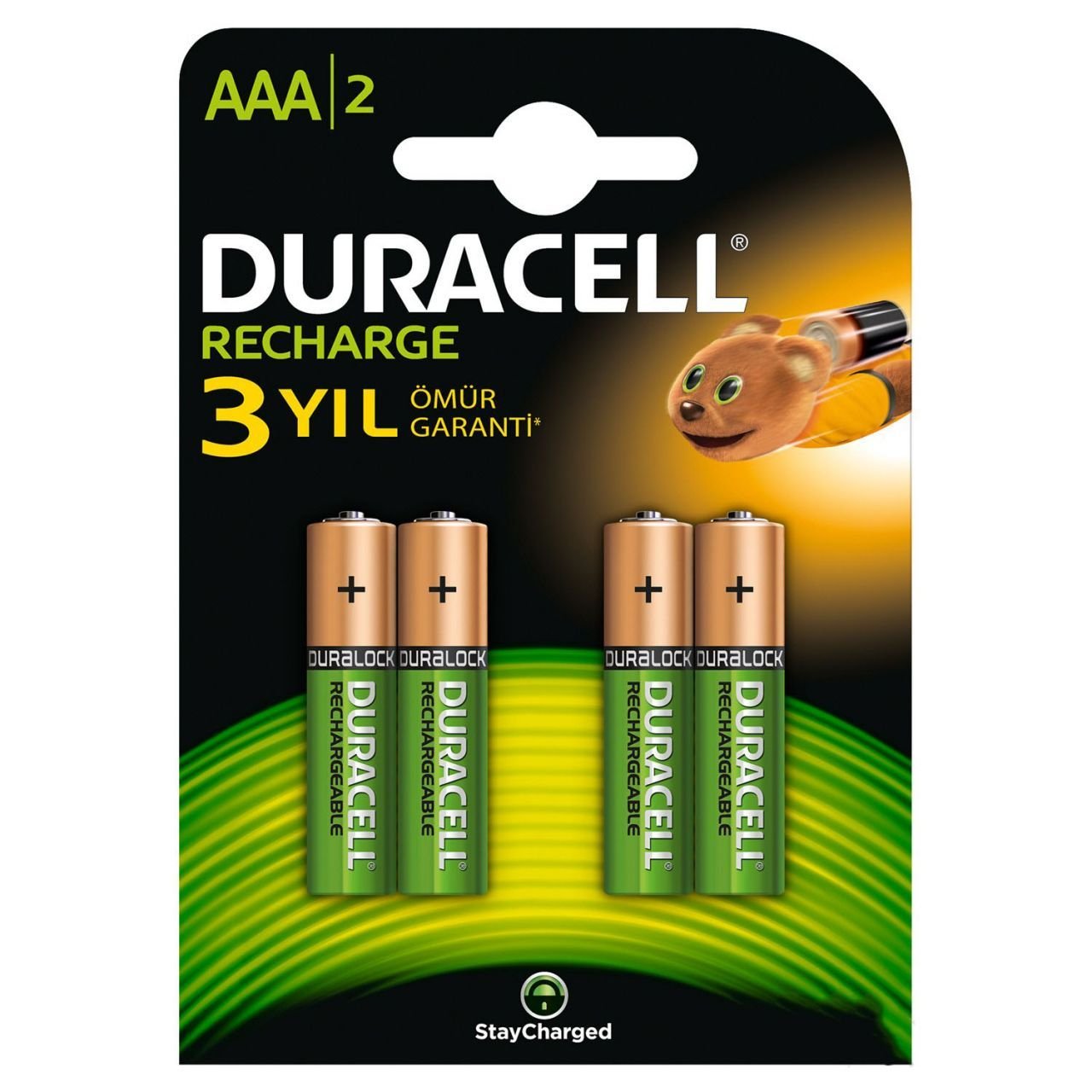 Duracell Şarj Edilebilir AAA İnce Kalem Pil 750 mAh 4\'lü