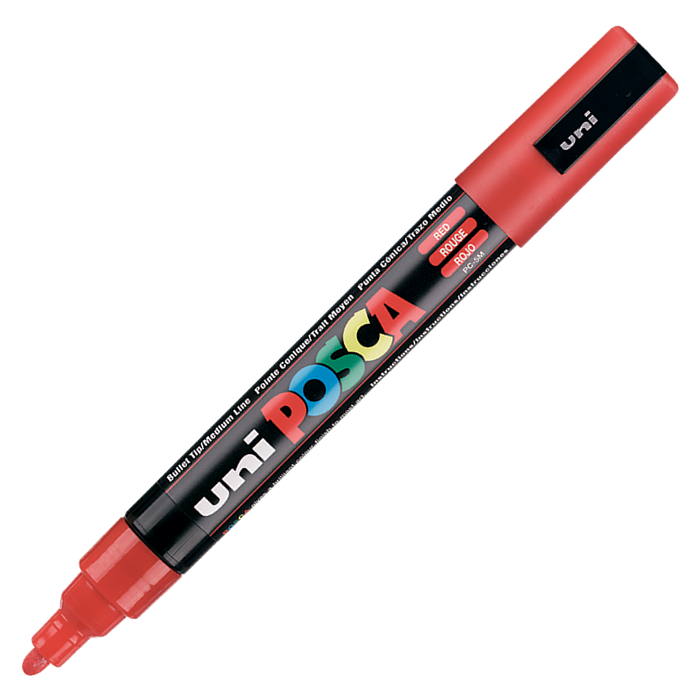 Uni POSCA 1.8-2.5 Su Bazlı Poster Markörü Kırmızı