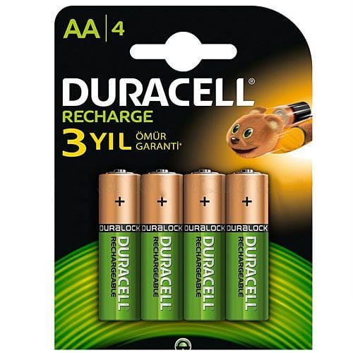 Duracell Şarj Edilebilir AA Kalem Pil 1300 mAh 4\'lü