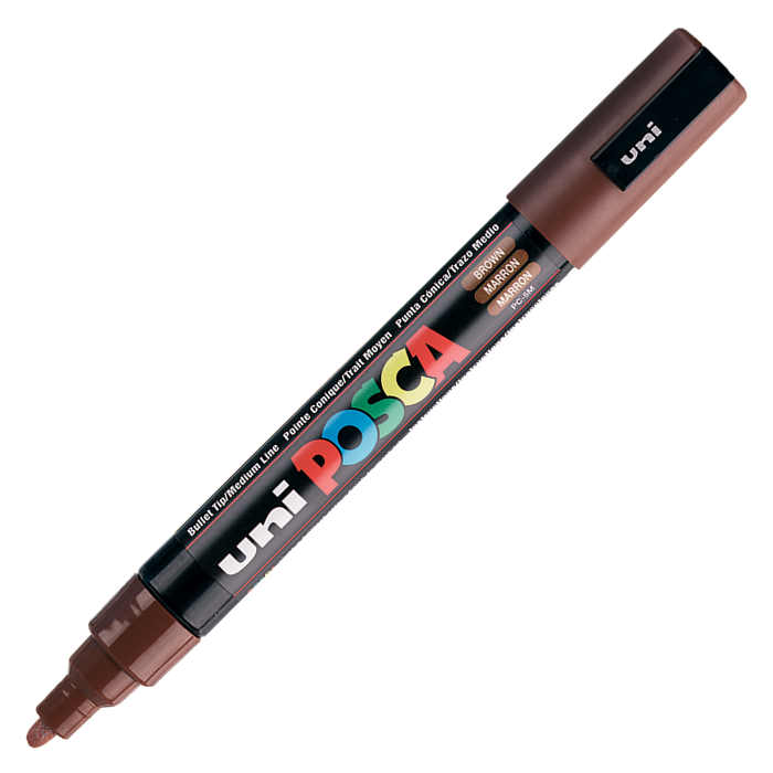 Uni POSCA 1.8-2.5 Su Bazlı Poster Markörü Kahverengi