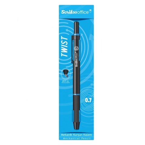 Scrikss Twist Versatil Kalem 0,7 Siyah-Mavi