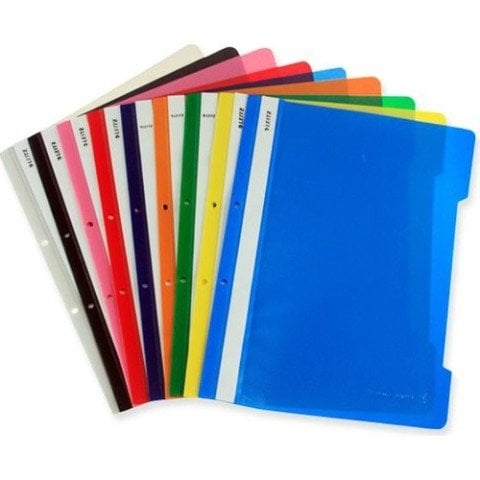 Leitz 41891001 Plastik Telli Dosya Beyaz 50'li