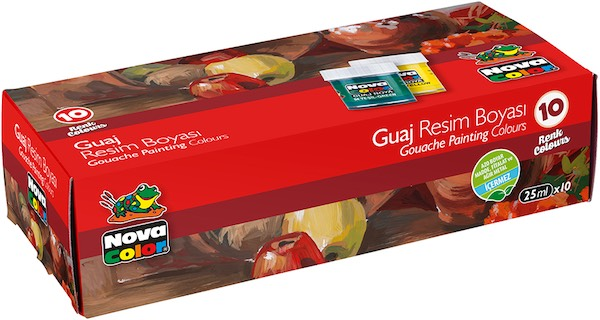 Nova Color Guaj Boya Seti 25ML 10 Renk