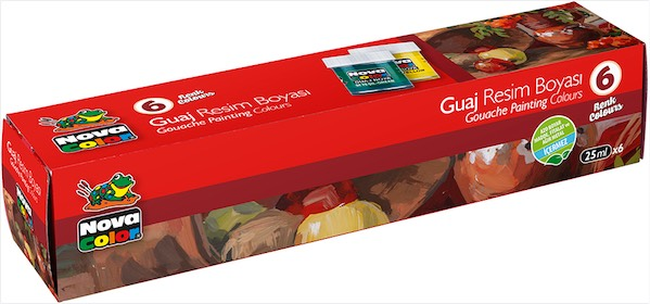 Nova Color Guaj Boya Seti 25ML 6 Renk