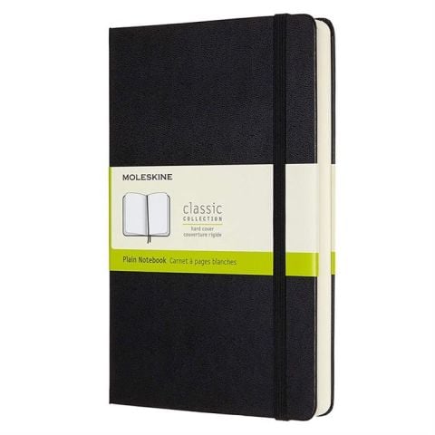 Moleskine Classic Expanded Sert Kapak Çizgisiz Defter 13x21 Siyah