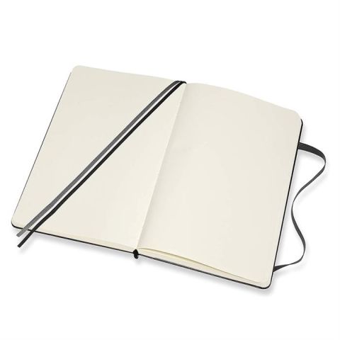 Moleskine Classic Expanded Sert Kapak Çizgisiz Defter 13x21 Siyah
