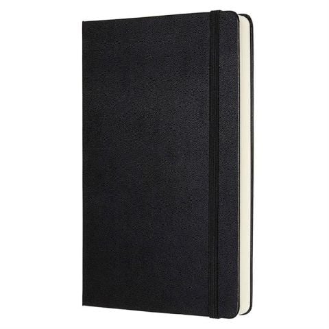 Moleskine Classic Expanded Sert Kapak Çizgisiz Defter 13x21 Siyah