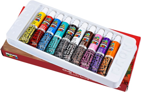Nova Color Guaj Boya Seti 7ML 10 Renk