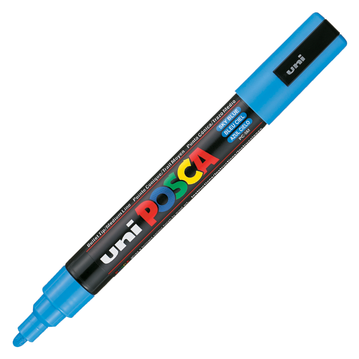 Uni POSCA 1.8-2.5 Su Bazlı Poster Markörü Gök Mavi