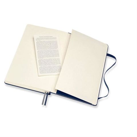 Moleskine Classic Expanded Sert Kapak Çizgili Defter 13x21 Safir Mavi