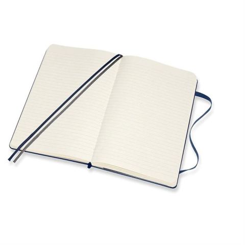 Moleskine Classic Expanded Sert Kapak Çizgili Defter 13x21 Safir Mavi