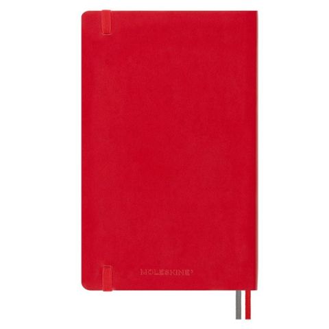 Moleskine Classic Expanded Yumuşak Kapak Çizgili Defter 13x21 Kırmızı