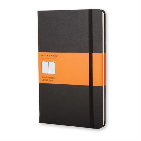 Moleskine Cep Boy 9x14 Sert Kapak Çizgili Defter Siyah KC1009