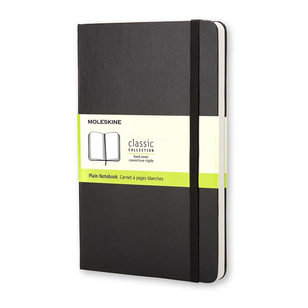 Moleskine Cep Boy 9x14 Sert Kapak Çizgisiz Defter Siyah KC1030