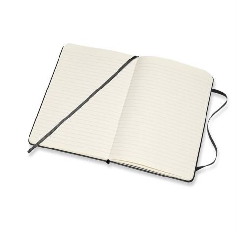 Moleskine Classic Sert Kapak Çizgili Defter 11.5x18 Siyah