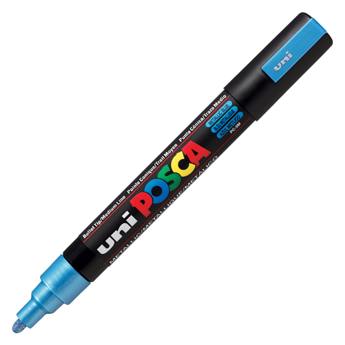 Uni POSCA 1.8-2.5 Su Bazlı Poster Markörü Metalik Mavi
