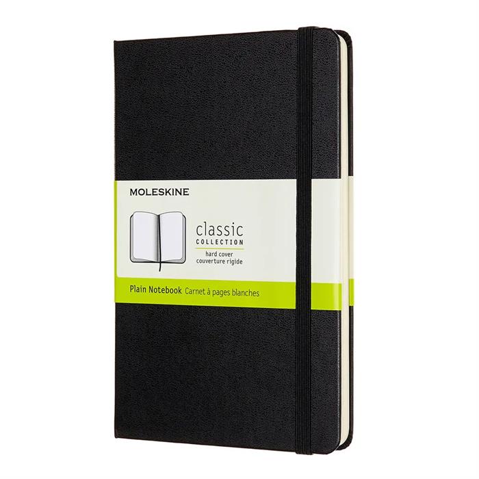 Moleskine Classic Sert Kapak Çizgisiz Defter 11.5x18 Siyah