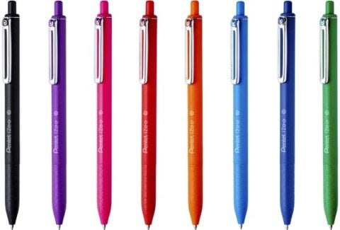 Pentel İzee 1.0mm Yağ Bazlı Tükenmez Kalem Kırmızı