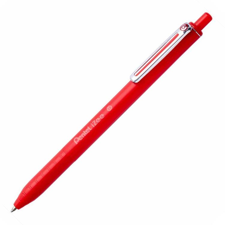 Pentel İzee 1.0mm Yağ Bazlı Tükenmez Kalem Kırmızı