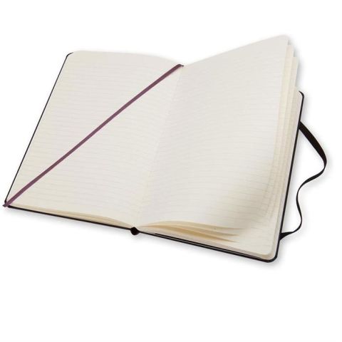 Moleskine Büyük Boy 13x21 Sert Kapak Çizgili Defter Siyah KC1009