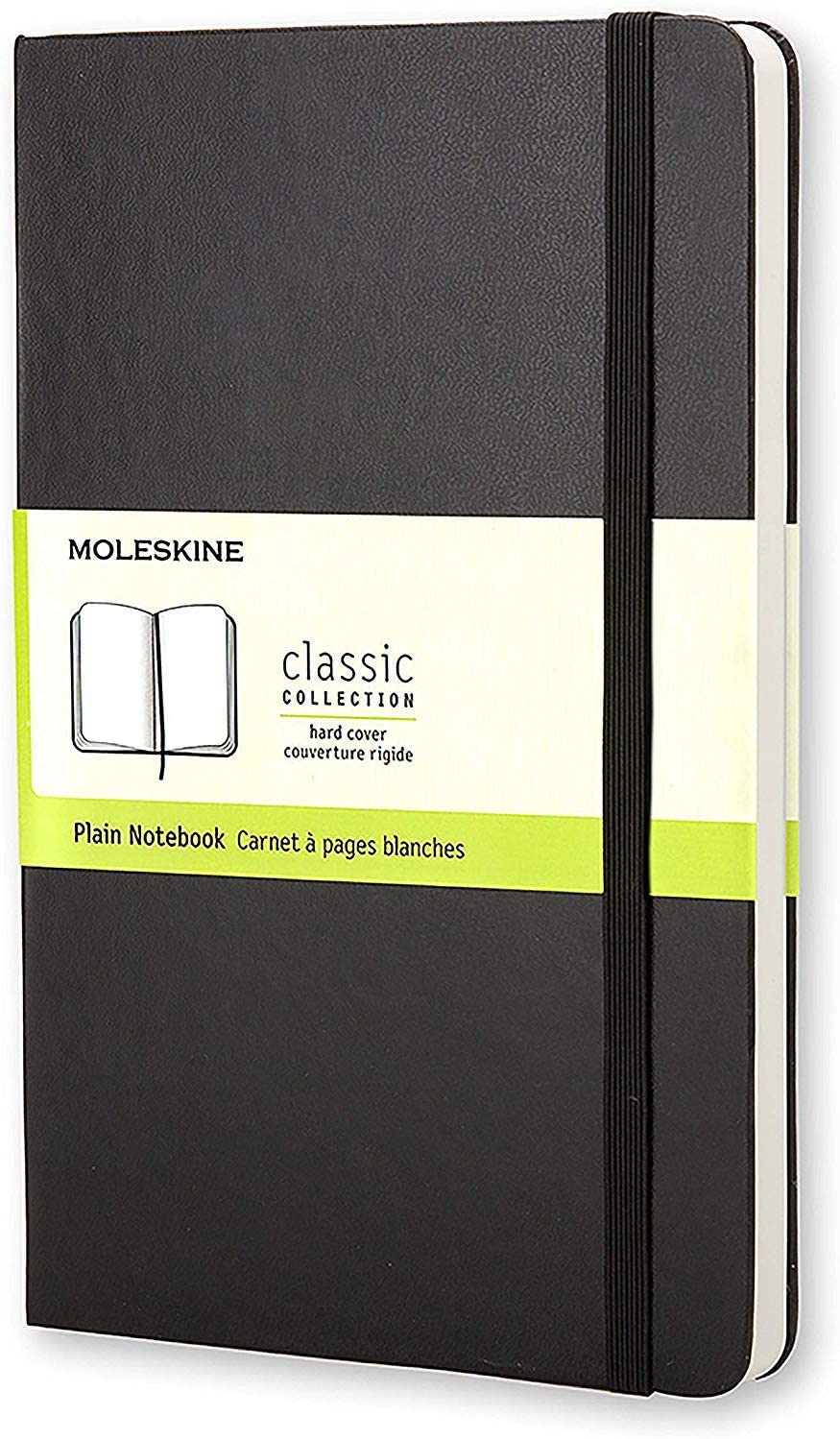 Moleskine Büyük Boy 13x21 Sert Kapak Çizgisiz Defter Siyah