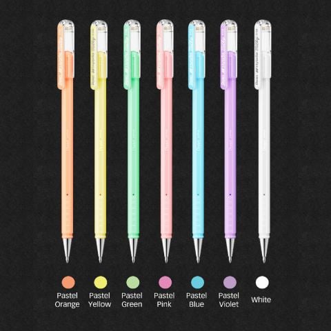 Pentel Hybrid Milky Jel Kalem 0.8 mm Pastel Pink