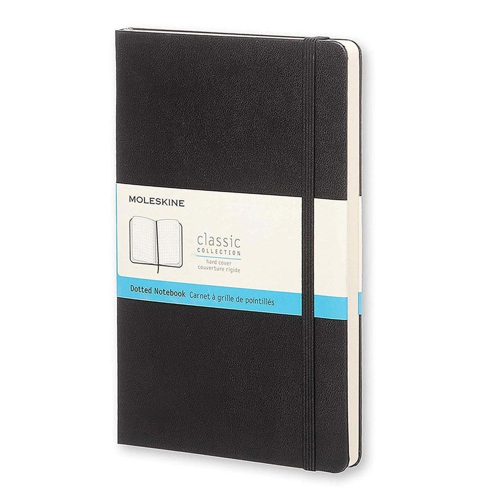 Moleskine Büyük Boy 13x21 Sert Kapak Noktalı Defter Siyah