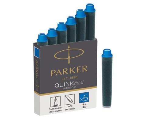 Parker Quink Dolma Kalem Kartuşu Mini Mavi