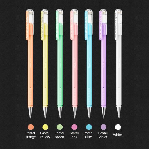 Pentel Hybrid Milky Jel Kalem 0.8 mm Pastel Violet