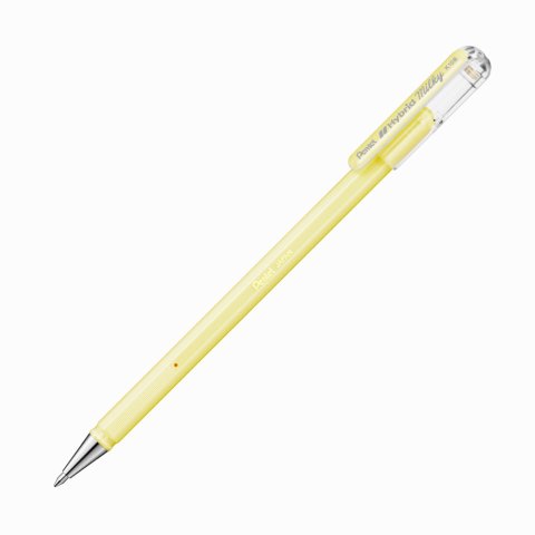 Pentel Hybrid Milky Jel Kalem 0.8 mm Pastel Yellow