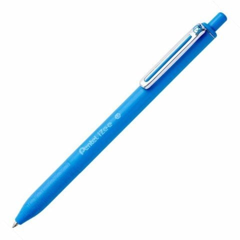 Pentel İzee 1.0mm Yağ Bazlı Tükenmez Kalem Açık Mavi