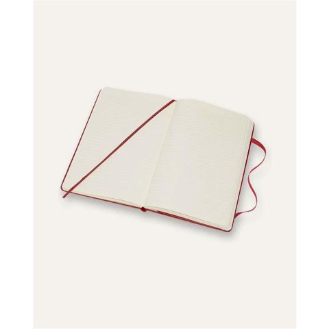 Moleskine Büyük Boy 13x21 Sert Kapak Çizgili Defter Kırmızı