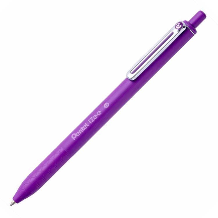 Pentel İzee 1.0mm Yağ Bazlı Tükenmez Kalem Açık Mor