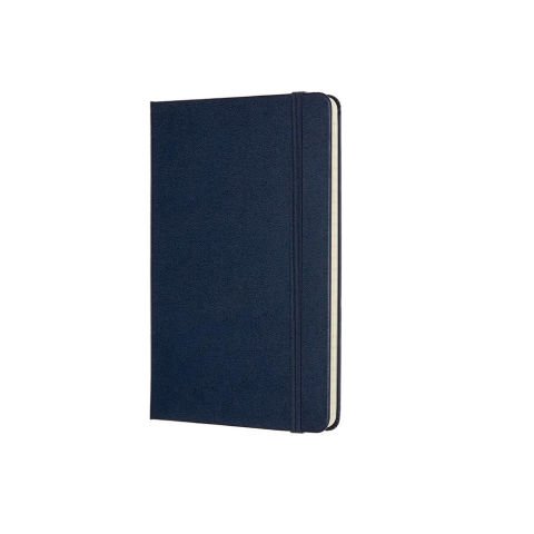 Moleskine Classic Sert Kapak Çizgisiz Defter 11.5x18 Safir Mavi