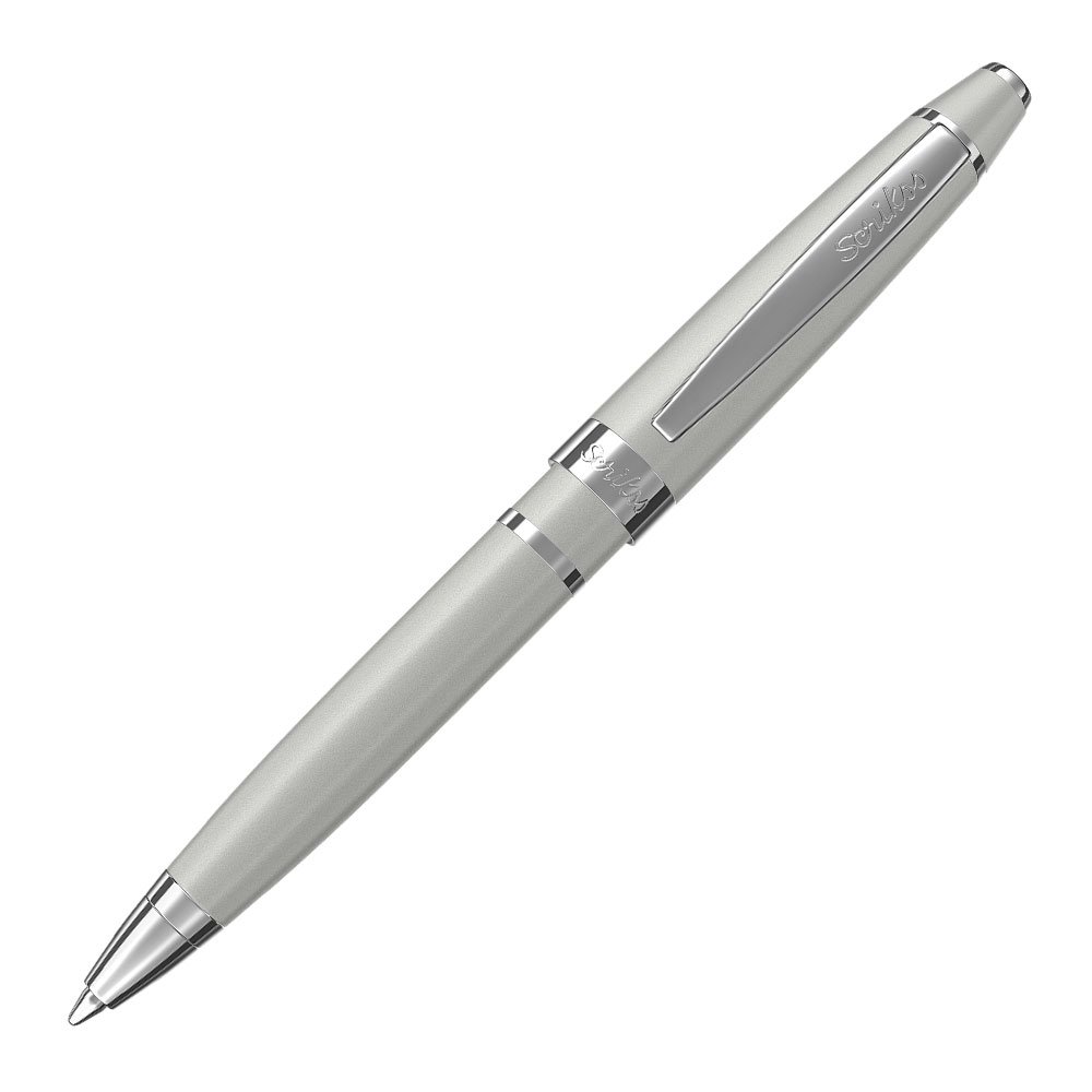 Scrikss Mini Pen Tükenmez Mat Krom, Şeffaf Ambalaj