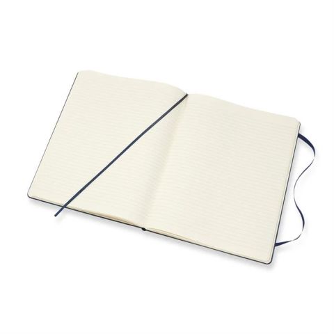 Moleskine Classic Sert Kapak Çizgili Defter 19x25 Safir Mavi