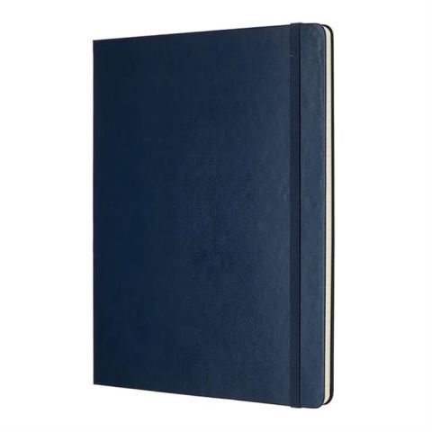 Moleskine Classic Sert Kapak Çizgili Defter 19x25 Safir Mavi