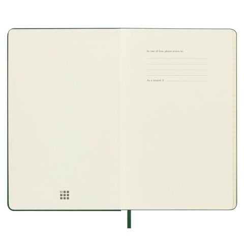 Moleskine Classic Sert Kapak Çizgili Defter 13X21 Mersin Yeşili