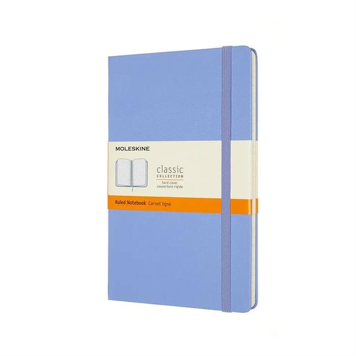 Moleskine Classic Sert Kapak Çizgili Defter 13X21 Ortanca Mavisi