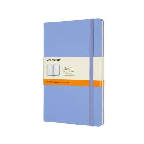 Moleskine Classic Sert Kapak Çizgili Defter 13X21 Ortanca Mavisi