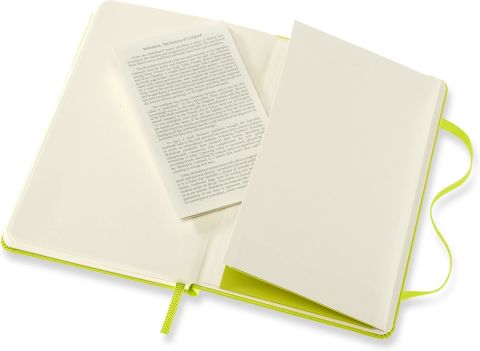 Moleskine Classic Sert Kapak Çizgili Defter 9x14 Limon Yeşili