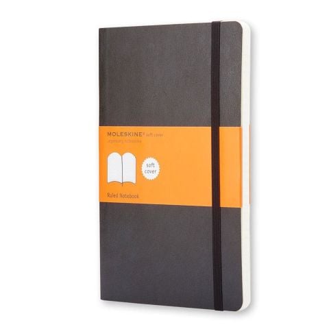 Moleskine Classic Yumuşak Kapak Çizgili Defter 9x14 Siyah