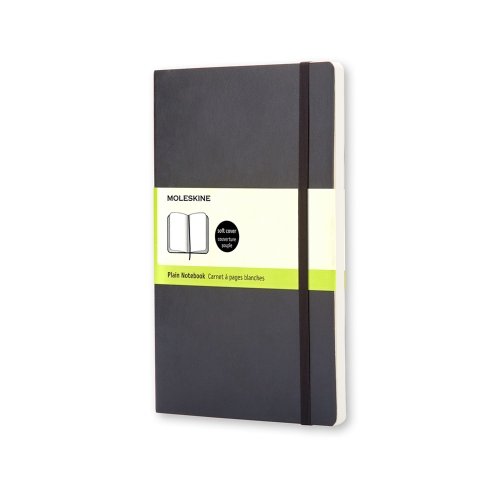 Moleskine Classic Yumuşak Kapak Çizgisiz Defter 9x14 Siyah