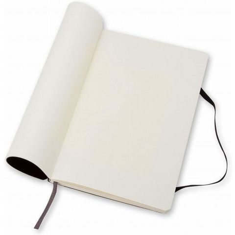 Moleskine Classic Yumuşak Kapak Çizgisiz Defter 9x14 Siyah
