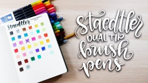 Staedtler Çift Uçlu Brush Lettering Keçeli Kalem 12 Renk