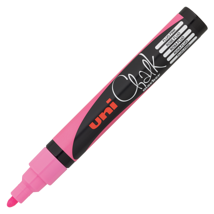 Uni CHALK 1.8-2.5 Su Bazlı S.Tahta Markörü F.Pembe